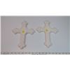 513  2 Ceramic Crosses