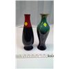 2 Coloured Vases