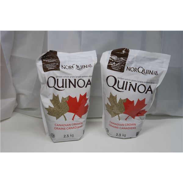 2x NorQuinoa 2.3kg Bag of Canadian Grown Quinoa - Best Before Date: 2022 JUN 25