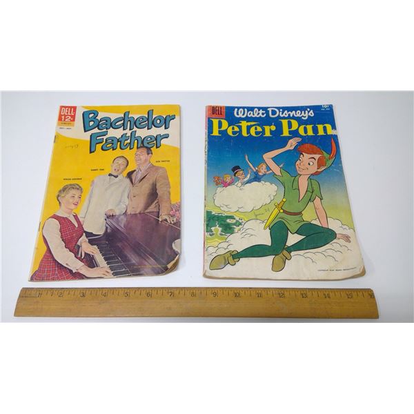 2 DELL Comics - Peter Pan and Bachelor Father