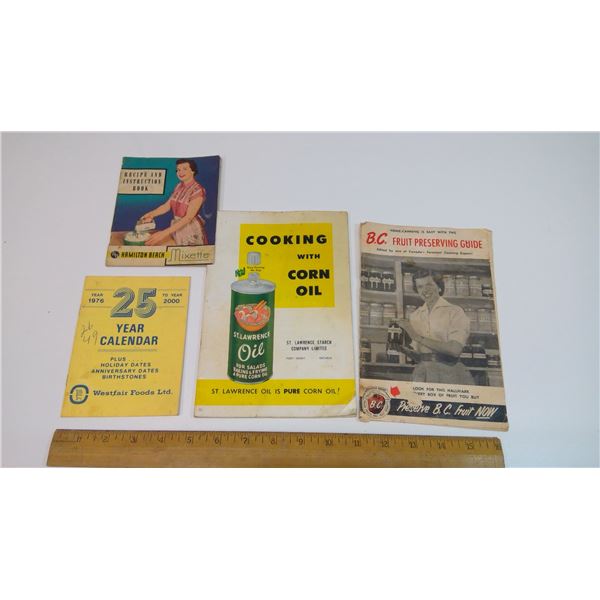 Vintage Cooking Booklets and Calendar