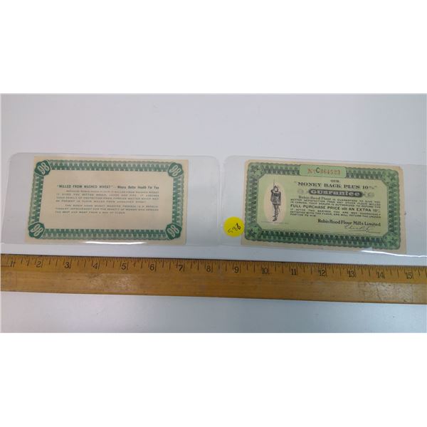 2 Copyrighted 1912 Robin Hood Flour Mills Ltd. Coupons