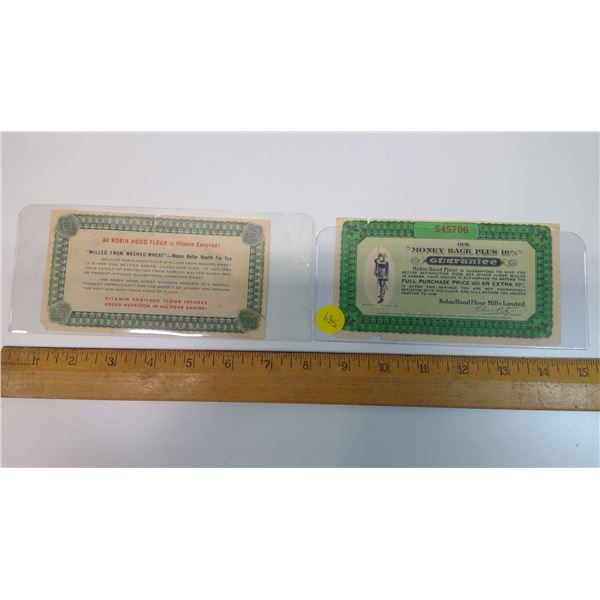 2 Copyrighted 1912 Robin Hood Flour Mills Ltd. Coupons