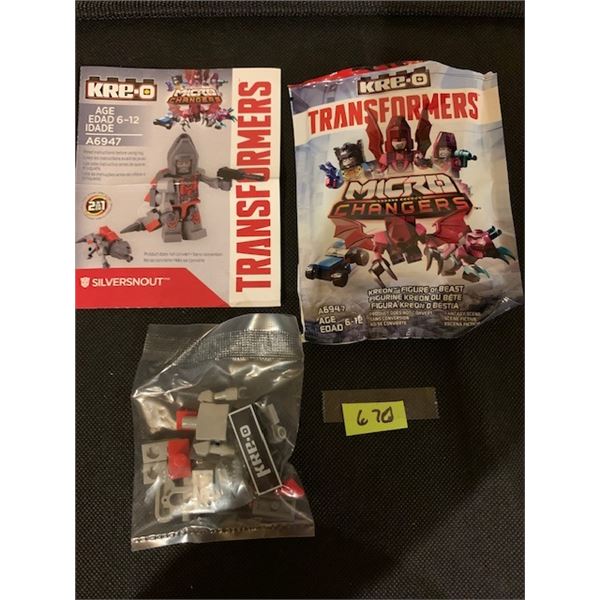 670 KREO TRANSFORMERS SILVERSNOUT SEALED WITH INSTRUCTIONS