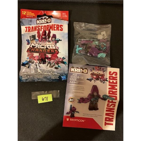 671 KREO MICRO CHARGERS TRANSFORMERS TRYPTICON SEALED WITH INSTRUCTIONS