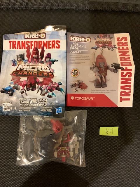 677 KREO MICRO CHARGERS TRANSFORMERS TOROSAUR SEALED WITH INSTRUCTIONS 677-kreo-micro-chargers-transformers-torosaur-sealed-with-instructions