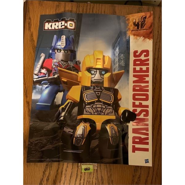 680 KREO MICRO CHARGERS TRANSFORMERS TRYPTION WITH BONUS KREO COLLECTOR POSTER BY HASBRO