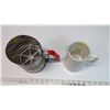 Image 2 : Vintage Sifter and Milk Jug