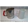 Image 3 : Vintage Sifter and Milk Jug
