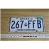Image 1 : 1992 License Plate Ontario