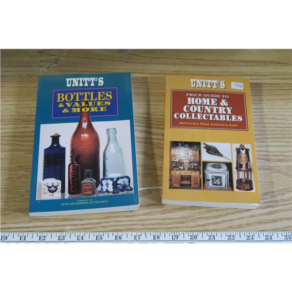 (2) Unitt's Price Guides Bottles, Collectibles