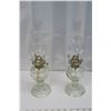 Image 3 : 2 Medium Clear Oil Lamps