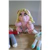 Image 4 : 3 Crochet – Bear, Doll, Piggy 15 inches tall