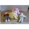 Image 5 : 3 Crochet – Bear, Doll, Piggy 15 inches tall