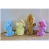 Image 6 : 4 Vintage 1970 Pom Pom Dogs, Largest 15 inches tall