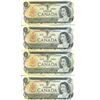 Image 1 : 4x 1973 Canadian $1 Bills