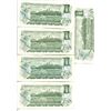 Image 2 : 5x 1973 Canadian $1 Bills