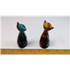 Image 2 : Green and Yellow Cat Ornaments - Blue Mountain Pottery
