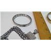 Image 2 : Lot of Metal Bracelets - Silver and Gold