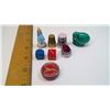 Image 1 : Lot of Small Assorted Items - Dice, Thimbles, Kiwi, etc.