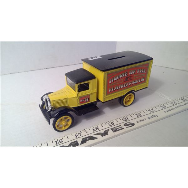 Ertl Home of the Handyman Truck Bank with Key