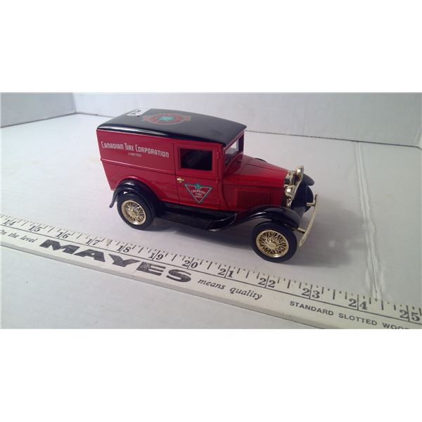 Limited Edition Canadian Tire Corporation Truck Bank w/ Key