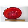 Image 2 : Red Glass Fruit Bowl