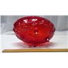 Image 3 : Red Glass Fruit Bowl