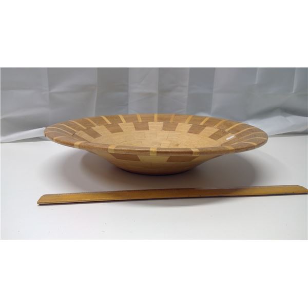 Oak and Mahogany Fruit Bowl