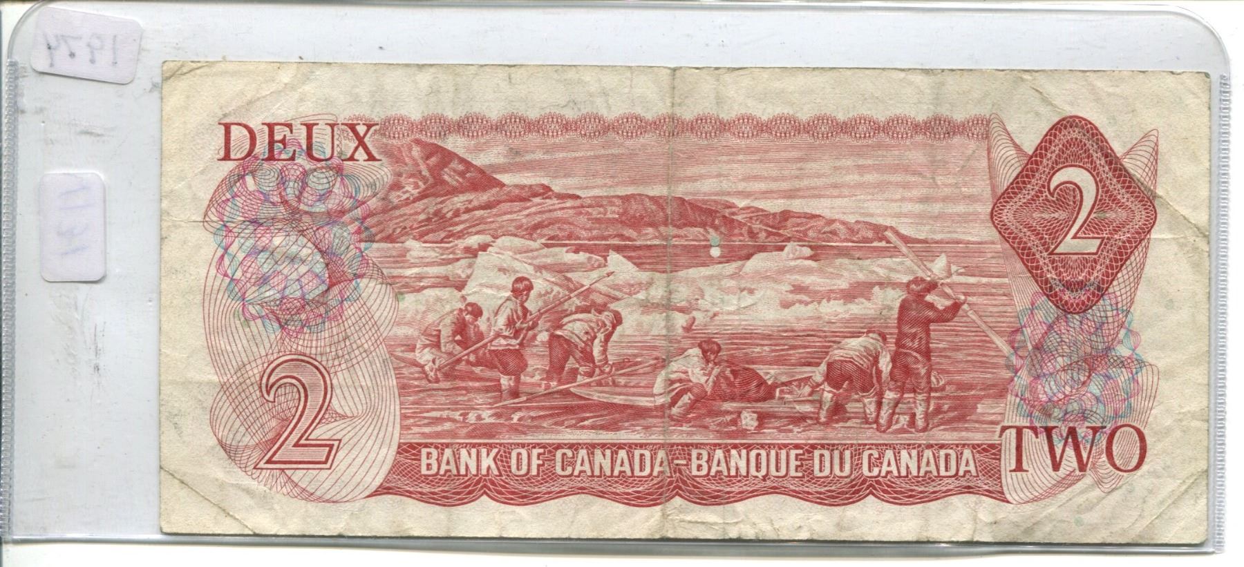 1974 Canadian $2 Bill