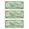 Image 2 : Lot of 3 1954 Canadian $1 Bills
