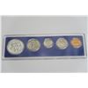 Image 3 : US Year Set - 1967 Hard Plastic Original Package 1, 5, 10, 25 Cent & 50 Cent Silver