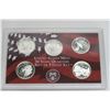 Image 2 : US Mint Silver Proof Set w/ 5 State Quarters - 2002 - 1, 5, 10, 50 Cent 0.900 Silver & $1 Alloy