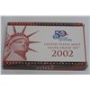 Image 8 : US Mint Silver Proof Set w/ 5 State Quarters - 2002 - 1, 5, 10, 50 Cent 0.900 Silver & $1 Alloy