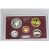 Image 3 : 2010 - 14 US Coin Set - 5x 25 Cent All .900 Silver, 1, 5, 10, 50 Cent Silver & $1 Alloy