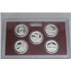 Image 6 : 2010 - 14 US Coin Set - 5x 25 Cent All .900 Silver, 1, 5, 10, 50 Cent Silver & $1 Alloy