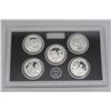Image 6 : 2017 - 10 US Coin Set - 5x 25 Cent All .900 Silver, 1, 5, 10, 50 Cent & $1 Silver