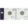 Image 1 : 1913 & 1914 Silver 10 Cent Coins