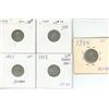 Image 1 : 5 Silver 10¢ Coins - 1929-1934