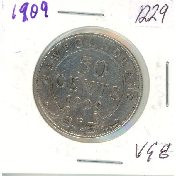 1909 Newfoundland 50¢ Coin