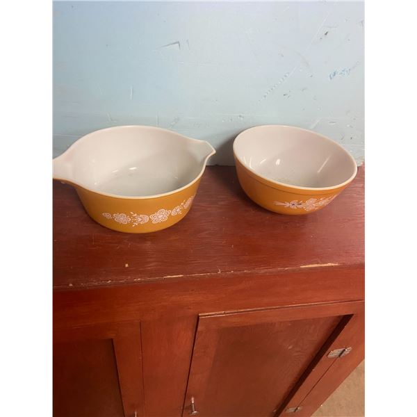 2 - Pyrex Bowls 8.5in. Each