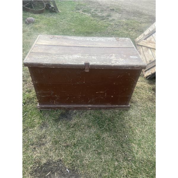 Pine Primitive Trunk - Original Handles - 46W x 26D x27H in.