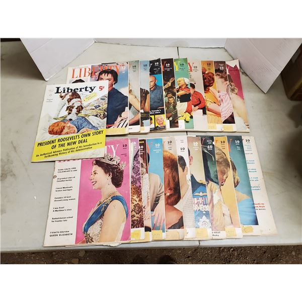 Lot of Liberty magazines from the 1950's & 60's