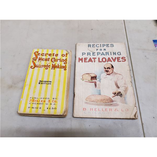 secrets of meat curing -printed in 1928 + meat loaves recipe book