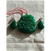 Image 1 : Jade Pendant and Earring Set