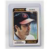 Image 1 : 1974 BROOKS ROBINSON BASEBALL CARD