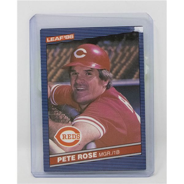 1986 LEAF PETE ROSE BASEBALL CARD