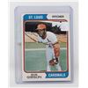 Image 1 : 1974 BOB GIBSON BASEBALL CARD