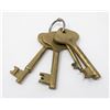 Image 1 : SOLID BRASS TRAIN COACH KEYS ANTIQUE