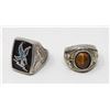 Image 1 : PAIR LARGE VINTAGE RINGS